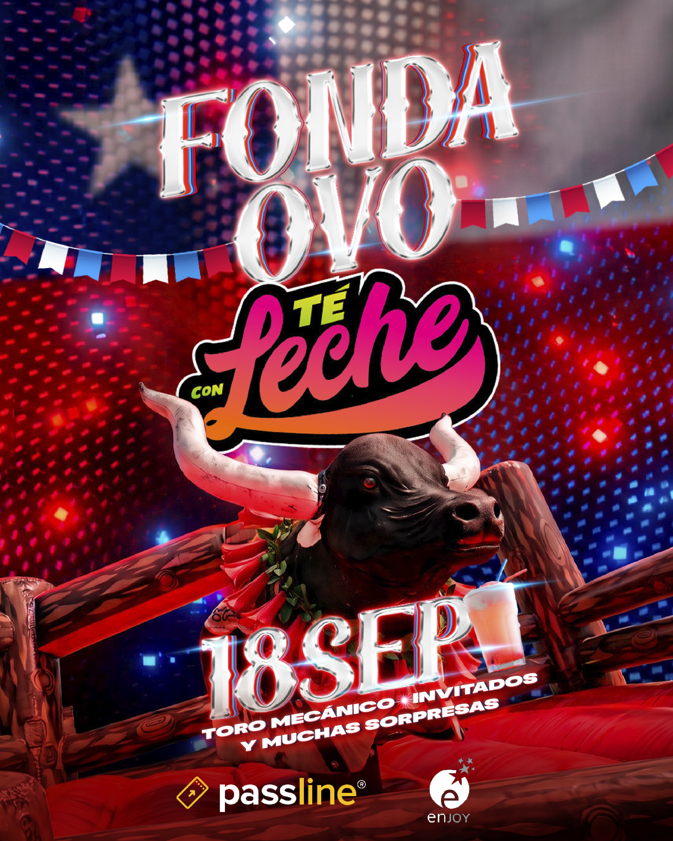 Fonda OVO Banda Té con Leche Toro Mecánico Viernes 18 Septiembre